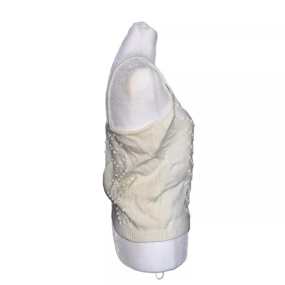 Andree by the Unit Small Ivory Spagetti Strap Tank Sweater Knit - Picture 4 of 12